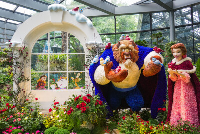 773075 Disney princess Belle and TechTimes Vietnam Khu vườn Kỳ diệu Disney lại khoe sắc tại Gardens by the Bay, Singapore với nghệ thuật tạo hình nhân vật bằng cây cảnh hoàn toàn mới
