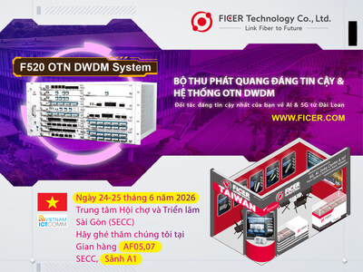 FICER giới thiệu bộ thu phát quang và hệ thống OTN DWDM hỗ trợ kết nối truyền dẫn cho AI, 5G và IoT tại ICTCOMM Vietnam 2026 TechTimes Vietnam FICER gioi thieu bo thu phat quang va he thong TechTimes Vietnam FICER giới thiệu bộ thu phát quang và hệ thống OTN DWDM hỗ trợ kết nối truyền dẫn cho AI, 5G và IoT tại ICTCOMM Vietnam 2026