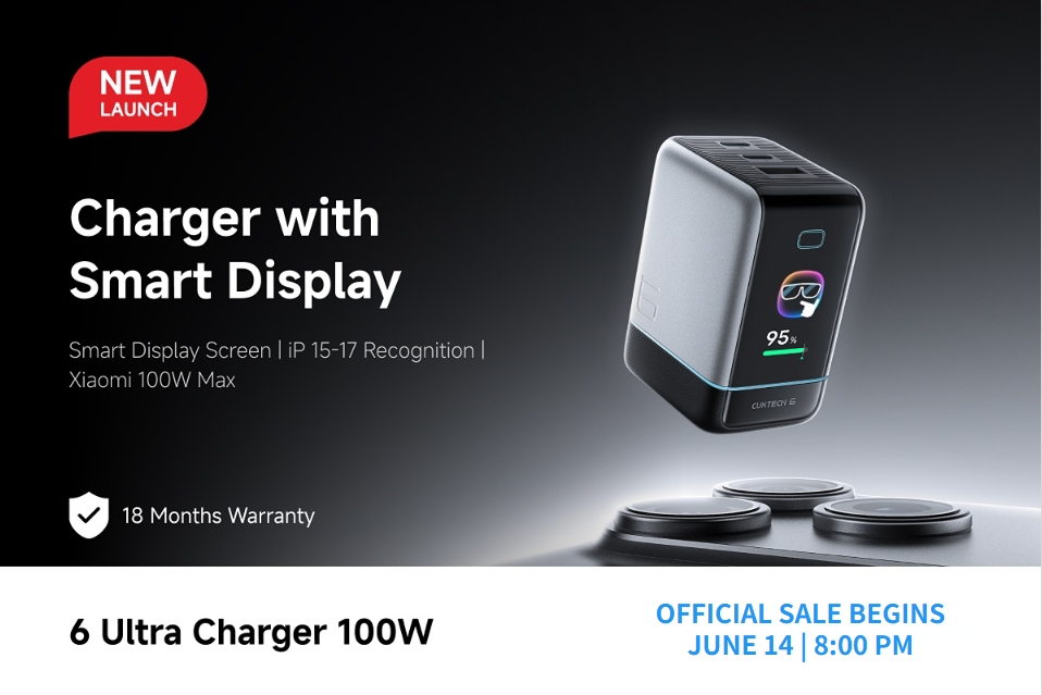 Ngày 14/6, bộ sạc CUKTECH 6 Ultra Charger của CUKTECH đã ra mắt tại thị trường Philippines TechTimes Vietnam CUKTECH 6 Ultra 100W