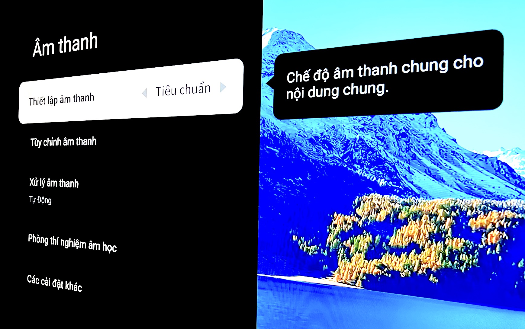 Đánh giá TCL 65A400M: Màn hình lớn, thiết kế đẹp, chất lượng hiển thị vượt tầm giá TechTimes Vietnam Có nhiều tùy chọn âm thanh bên trong phần cài đặt của TV để người dùng thiết lập phù hợp với căn phòng của mình.