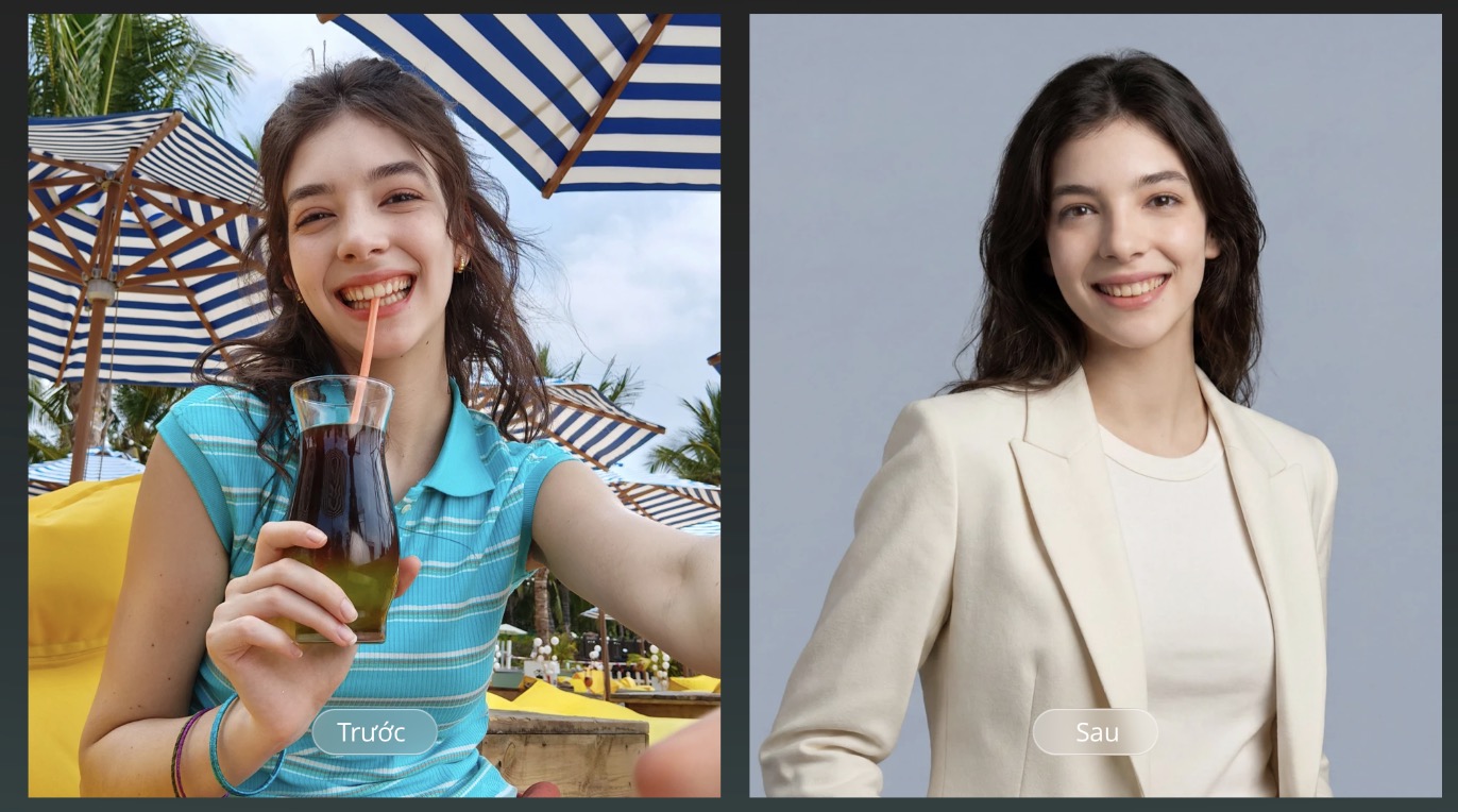 Chức năng tạo ảnh hồ sơ nhờ tiện ích AI Edit Genie.