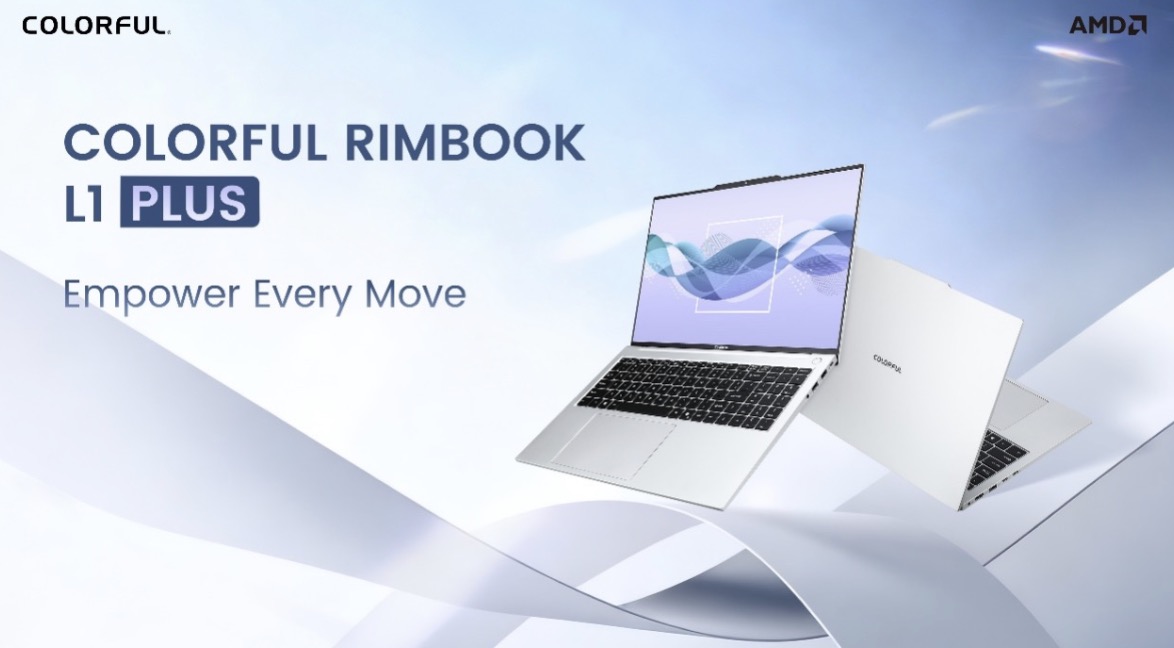 COLORFUL giới thiệu Rimbook L1 Plus với Ryzen 7, màn hình 2.5K 120Hz và thiết kế siêu mỏng nhẹ