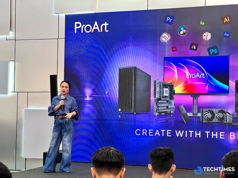 ASUS mở rộng hệ sinh thái ProArt, hoàn thiện nền tảng dành cho giới sáng tạo nội dung TechTimes Vietnam Hệ sinh thái ASUS ProArt bao gồm màn hình, bo mạch chủ, card đồ họa, SSD, tản nhiệt, máy tính xách tay và thiết bị ngoại vi, hướng đến việc tối ưu hiệu suất làm việc trong lĩnh vực thiết kế, dựng phim, đồ họa 3D và AI.