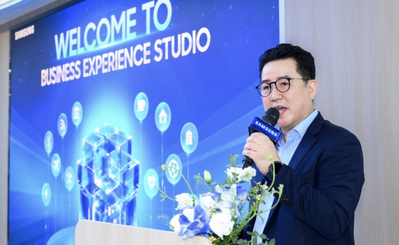 Samsung khai trương Business Experience Studio tại Hà Nội, mở rộng hệ sinh thái giải pháp B2B TechTimes Vietnam Ông Hyung Bin Joo, Chủ tịch kiêm Tổng Giám đốc Công ty Điện tử Samsung Việt Nam phát biểu tại sự kiện