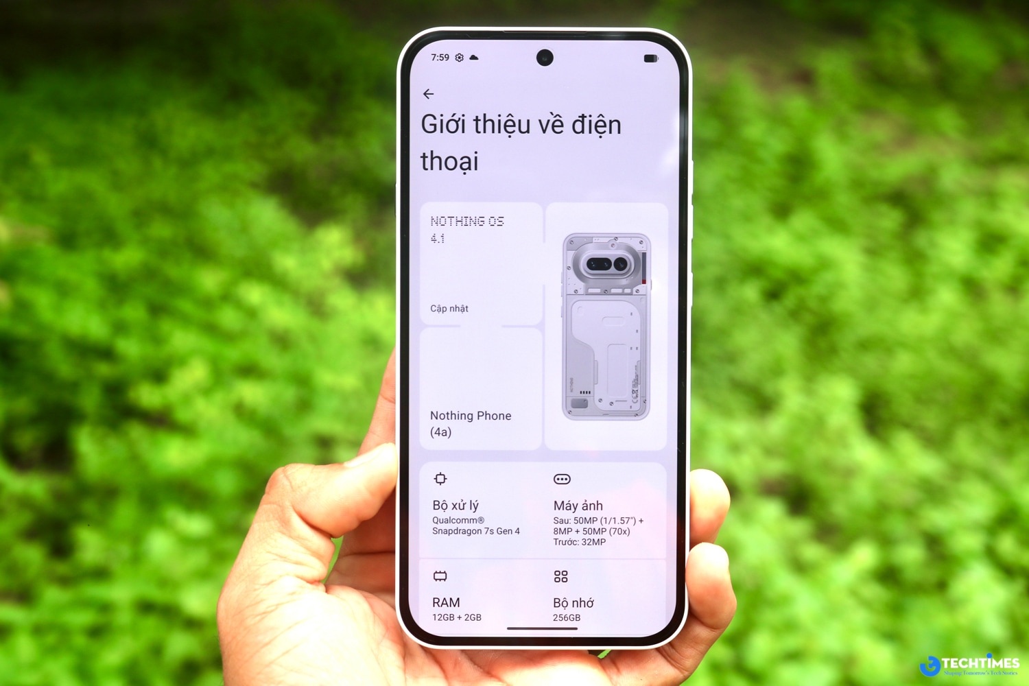 Snapdragon 7s Gen 4 trên Nothing Phone (4a)