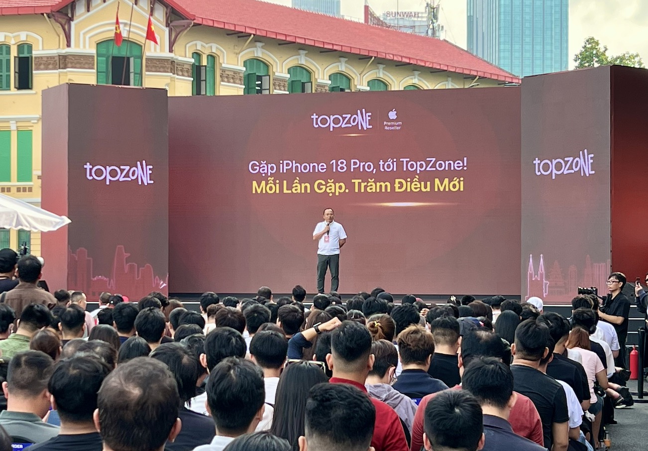 TopZone chính thức mở bán iPhone 18 Pro, iPhone 18 Pro Max và AirPods 5 tại Việt Nam TechTimes Vietnam CEO TopZone nhận định iPhone 18 Pro tiếp tục thu hút sự quan tâm của thị trường và kỳ vọng thúc đẩy phân khúc công nghệ cao cấp tại Việt Nam.