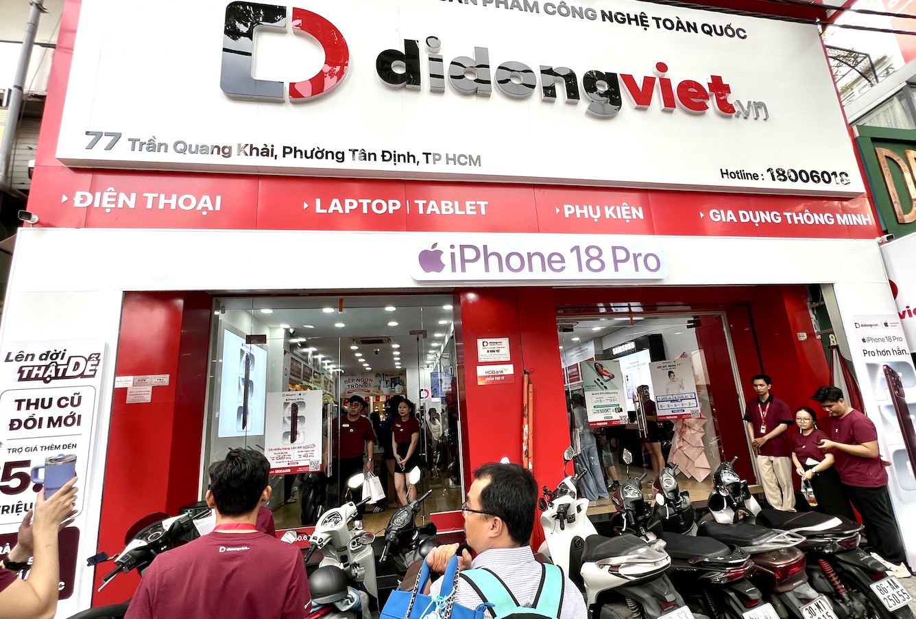Di Động Việt mở bán iPhone 18 Pro Series, ưu đãi nâng cấp đến 9,5 triệu đồng TechTimes Vietnam Di Động Việt mở bán iPhone 18 Pro Series, ưu đãi nâng cấp đến 9,5 triệu đồng