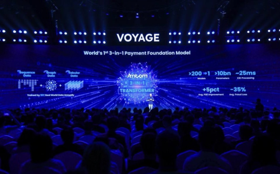 Ant International ra mắt bộ giải pháp AI-Native cho doanh nghiệp toàn cầu TechTimes Vietnam Ông Peng Yang, Giám đốc Điều hành tại Ant International giới thiệu về mô hình nền tảng thanh toán tại sự kiện đối tác thương mại toàn cầu 2026