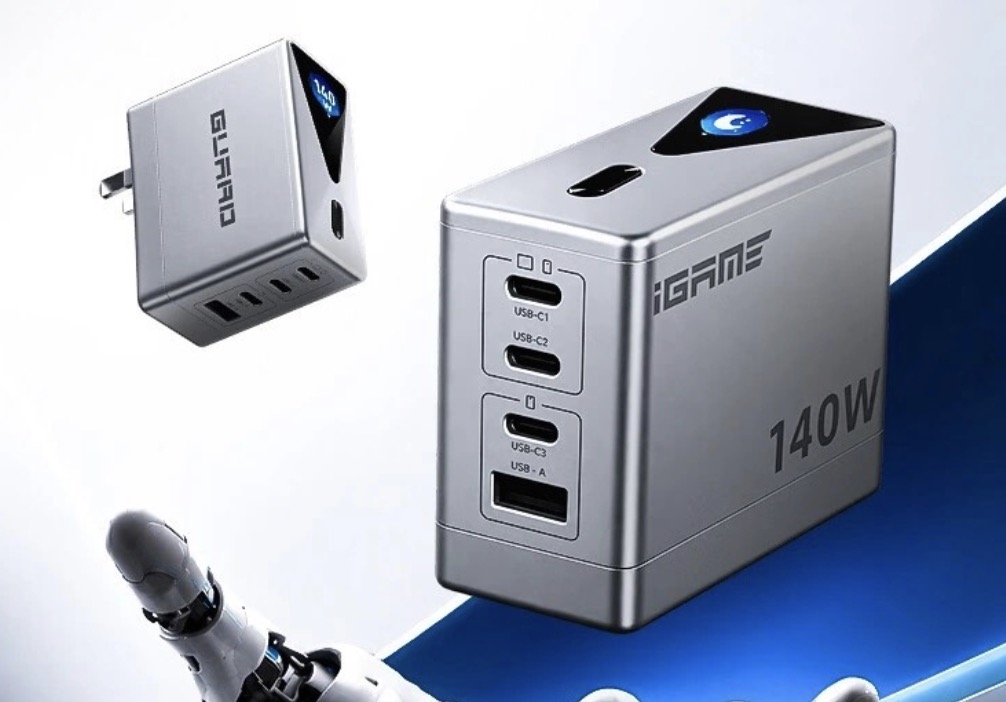 COLORFUL ra mắt bộ sạc GaN 140W iGame Guard G114, tích hợp màn hình theo dõi công suất TechTimes Vietnam COLORFUL ra mắt bộ sạc GaN 140W iGame Guard G114, tích hợp màn hình theo dõi công suất