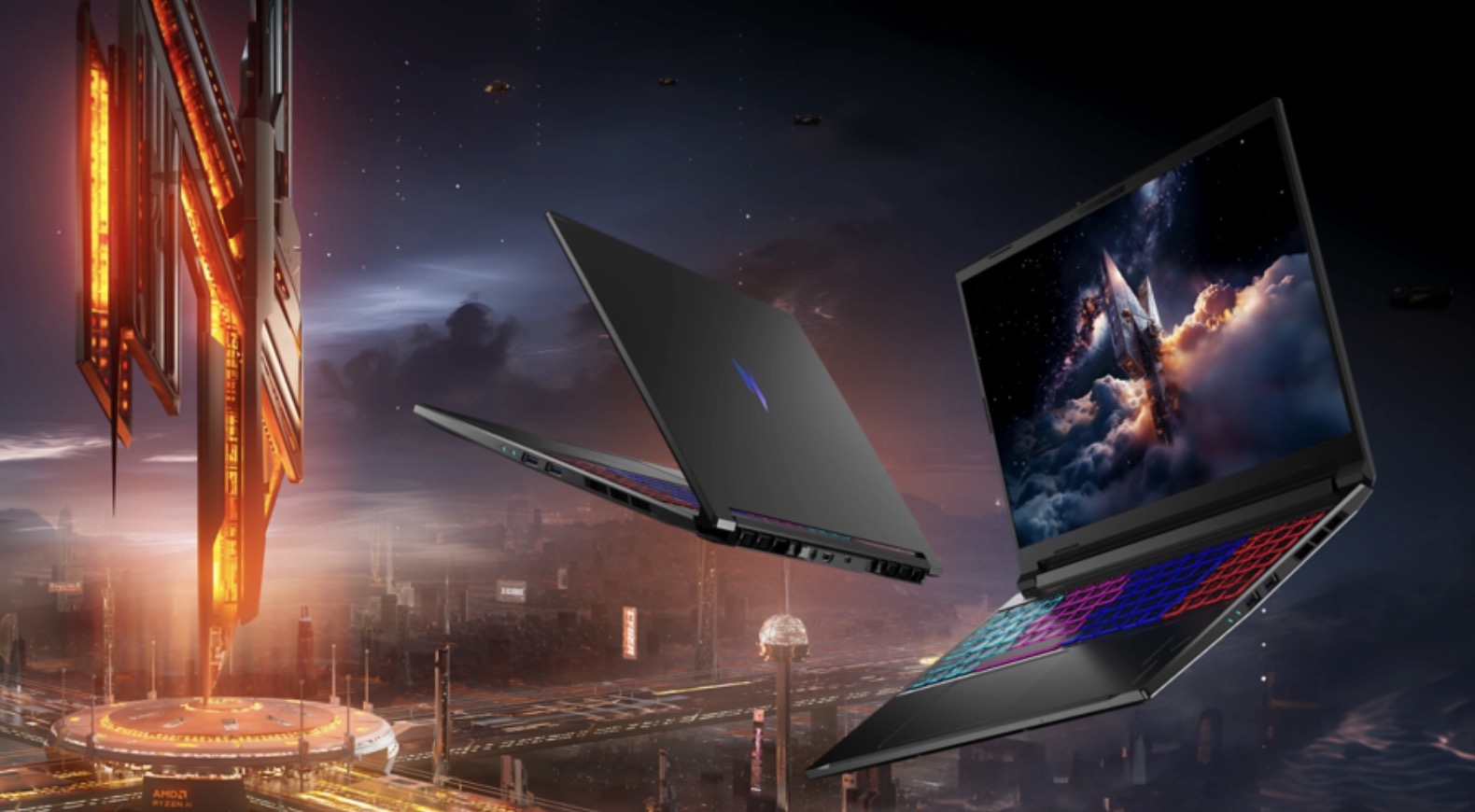 Nitro ProPanel sử dụng GPU NVIDIA GeForce RTX trên nhiều cấu hình, trong đó các phiên bản RTX 50 Series có bộ nhớ GDDR7.