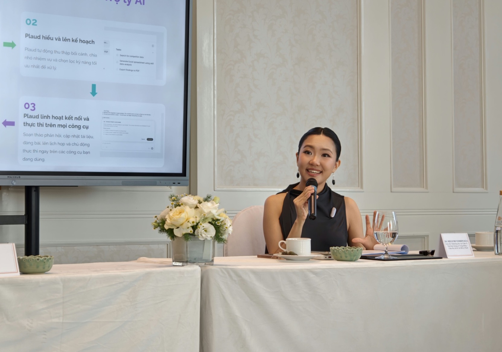 Plaud chính thức vào Việt Nam, lượng người dùng tăng gần gấp 3 lần TechTimes Vietnam Bà Megumi Yoshinaga, Giám đốc Tiếp thị khu vực APAC và Trung Đông & châu Phi của Plaud
