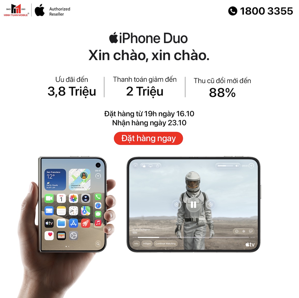 Minh Tuấn Mobile mở đặt hàng iPhone Duo, ưu đãi hệ sinh thái Apple và thu cũ đổi mới đến 88% TechTimes Vietnam Minh Tuấn Mobile mở đặt hàng iPhone Duo, ưu đãi hệ sinh thái Apple và thu cũ đổi mới đến 88%