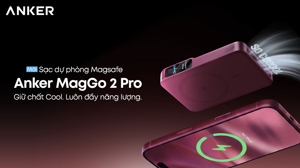 Anker MagGo Power Bank 2 Pro: Pin dự phòng Qi2 25W có quạt làm mát chủ động TechTimes Vietnam Anker MagGo Power Bank 2 Pro